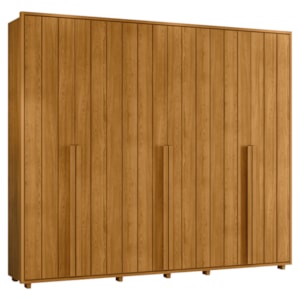 Guarda Roupa Casal Volpi 6 Portas MDF 278 cm Cinamomo Madetec