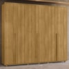 Guarda Roupa Casal Volpi 6 Portas MDF 278 cm Cumaru Madetec