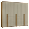 Guarda Roupa Casal Volpi 6 Portas MDF 278 cm Cumaru Opala Madetec