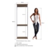 Guarda Roupa Closet 02 Cabideiros 183X60cm Branco Montana PRODDY