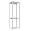 Guarda Roupa Closet 02 Cabideiros 183X60cm Branco PRODDY