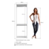 Guarda Roupa Closet 02 Cabideiros 183X60cm Branco PRODDY