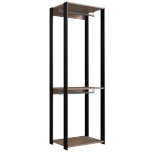 Guarda Roupa Closet 02 Cabideiros 183X60cm Preto Montana PRODDY Guarda Roupa Closet 02 Cabideiros 183X60cm Preto Montana PRODDY