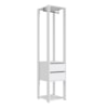 Guarda Roupa Closet 02 Gavetas 183X40cm Branco PRODDY