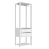 Guarda Roupa Closet 02 Gavetas 183X60cm Branco PRODDY