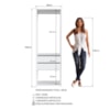 Guarda Roupa Closet 02 Gavetas 183X60cm Branco PRODDY