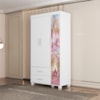 Guarda Roupa Infantil 3 Portas 2 Gavetas MDF 89 cm Livia Carruagem Decmade