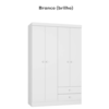 Guarda Roupa Infantil 4 P 3 G 103 cm Louise Branco REAJL Moveis