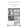 Guarda Roupa Infantil 4 Portas 142 cm Ternura Branco Jequitiba Henn