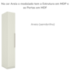 Guarda Roupa Modulado 1 Porta 241x40 cm Seletto Areia Henn