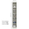 Guarda Roupa Modulado 1 Porta 241x40 cm Seletto Areia Jequitiba Henn