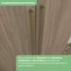Guarda Roupa Modulado 1 Porta 241x40 cm Seletto Areia Jequitiba Henn