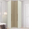 Guarda Roupa Modulado 2 Pecas 241x80 cm Seletto Areia Jequitiba Henn