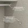 Guarda Roupa Modulado 2 Portas 241x159 cm Seletto Areia Henn