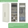 Guarda Roupa Modulado 2 Portas 241x80 cm Seletto Areia Henn