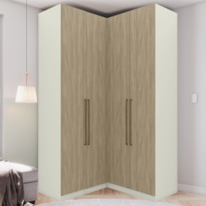 Guarda Roupa Modulado 3 Pecas 241x120 cm Seletto Areia Jequitiba Henn