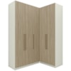 Guarda Roupa Modulado 3 Pecas 241x160 cm Seletto Areia Jequitiba Henn