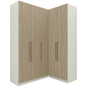 Guarda Roupa Modulado 3 Pecas 241x160 cm Seletto Areia Jequitiba Henn