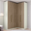 Guarda Roupa Modulado 3 Pecas 241x160 cm Seletto Areia Jequitiba Henn