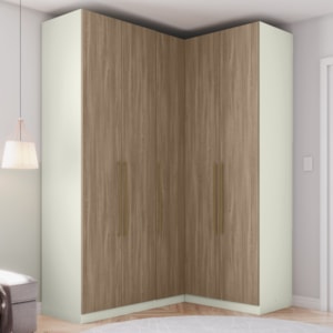Guarda Roupa Modulado 3 Pecas 241x160 cm Seletto Areia Jequitiba Henn
