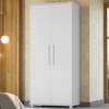 Guarda Roupa Multiuso 2 Portas 189x82 cm Portugal Branco RUDK