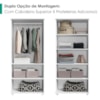 Guarda Roupa Multiuso 2 Portas 189x82 cm Portugal Branco RUDK