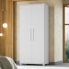 Guarda Roupa Multiuso 2 Portas 189x82 cm Portugal Branco RUDK