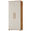 Guarda Roupa Multiuso 2 Portas 189x82 cm Portugal Cedro Areia RUDK