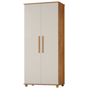 Guarda Roupa Multiuso 2 Portas 189x82 cm Portugal Cedro Areia RUDK