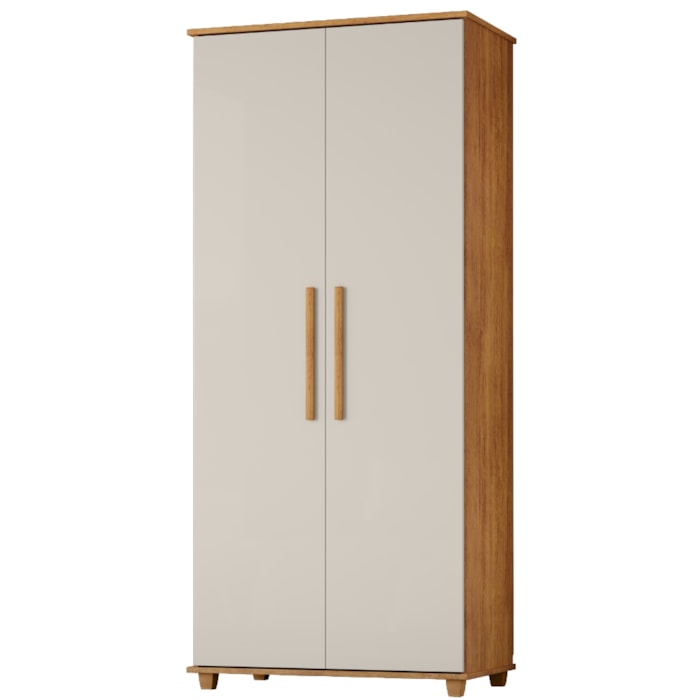 Guarda Roupa Multiuso 2 Portas 189x82 cm Portugal Cedro Areia RUDK