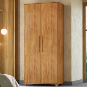 Guarda Roupa Multiuso 2 Portas 189x82 cm Portugal Cedro RUDK