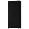 Guarda Roupa Multiuso 2 Portas 189x82 cm Portugal Preto RUDK