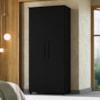 Guarda Roupa Multiuso 2 Portas 189x82 cm Portugal Preto RUDK