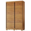 Guarda Roupa Solteiro 2 Portas De Correr 138 cm Curitiba Cedro RUDK