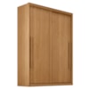Guarda Roupa Solteiro 2 Portas De Correr 3 Gavetas MDF Splendi 165X232 cm Cinamomo ZANZ