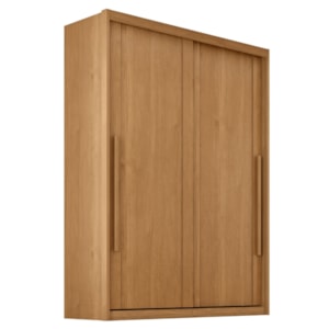 Guarda Roupa Solteiro 2 Portas De Correr 3 Gavetas MDF Splendi 165X232 cm Cinamomo ZANZ