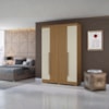 Guarda Roupa Solteiro 2030240 4 Portas 154 cm Atacama Areia ARMoveis