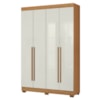 Guarda Roupa Solteiro 2030240 4 Portas 154 cm Cinamomo Off White ARMoveis