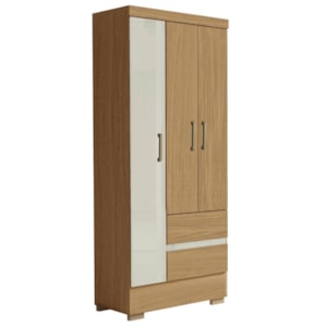 Guarda Roupa Solteiro 3 Portas Coimbra 186X76 cm ARMoveis Atacama Off White