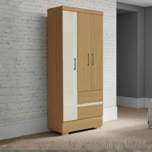 Guarda Roupa Solteiro 3 Portas Coimbra 186X76 cm ARMoveis Atacama Off White