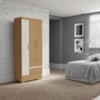 Guarda Roupa Solteiro 3 Portas Coimbra 186X76 cm ARMoveis Atacama Off White