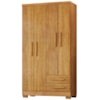 Guarda Roupa Solteiro 4 Portas 2 Gavetas 188x99 cm Madri Cedro RUDK