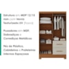 Guarda Roupa Solteiro 4 Portas 2 Gavetas Primor 121X209 cm Cinamomo Areia ZANZ