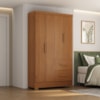 Guarda Roupa Solteiro 4 Portas 2 Gavetas Primor 121X209 cm Cinamomo ZANZ
