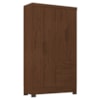 Guarda Roupa Solteiro 4 Portas 2 Gavetas Primor 121X209 cm Jacaranda ZANZ