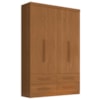 Guarda Roupa Solteiro 4 Portas 4 Gavetas Mari 154X231 cm Cinamomo ZANZ