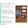 Guarda Roupa Solteiro 4 Portas 4 Gavetas Mari 154X231 cm Cinamomo ZANZ
