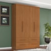 Guarda Roupa Solteiro 4 Portas 4 Gavetas Mari 154X231 cm Cinamomo ZANZ