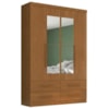 Guarda Roupa Solteiro 4 Portas Com Espelho Mari 154X231 cm Cinamomo ZANZ