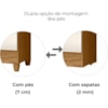 Guarda Roupa Solteiro Chile 4P 103 cm Freijo Off White Moval